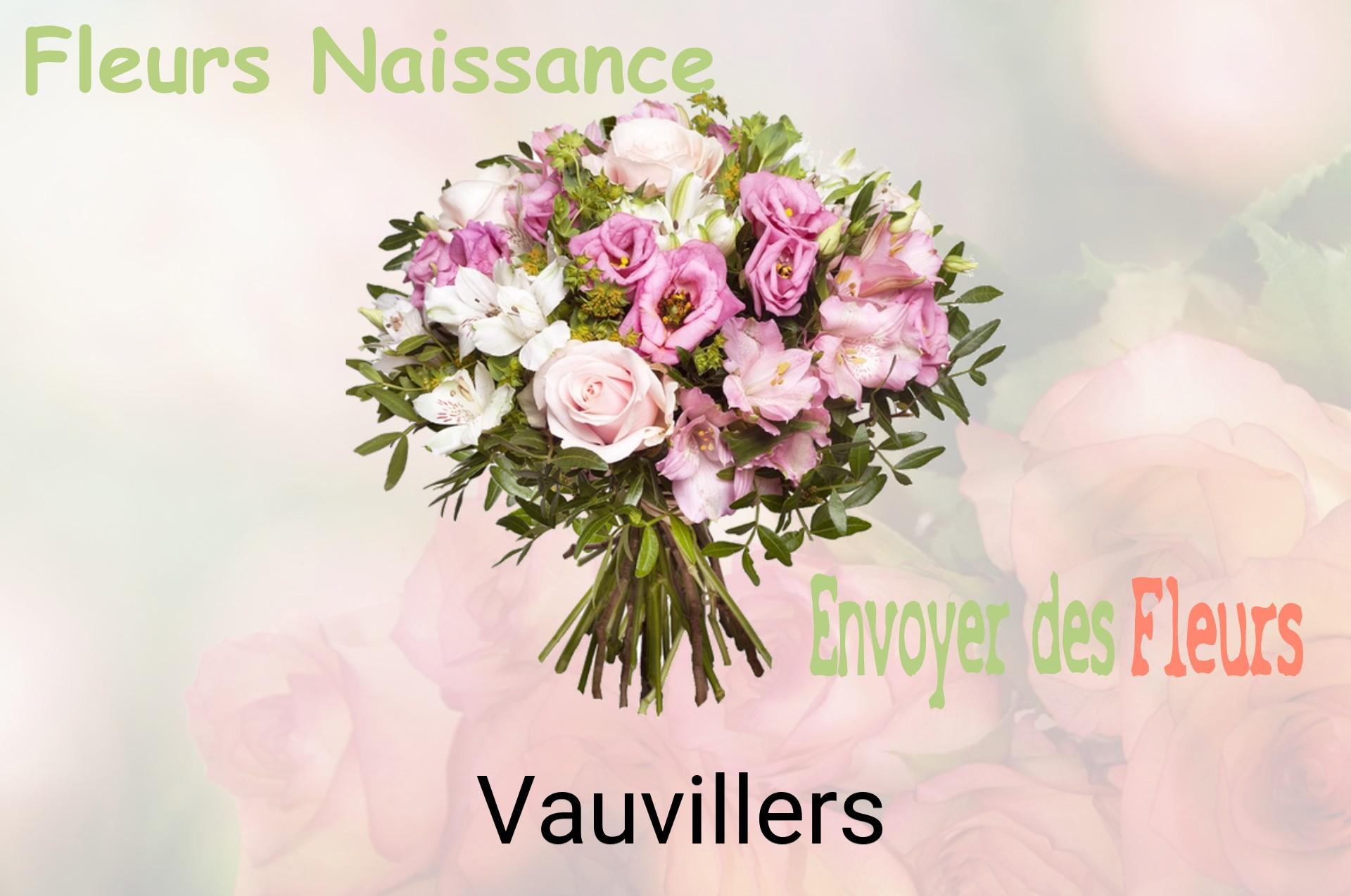 Bouquet de fleurs de naissance livré à Vauvillers