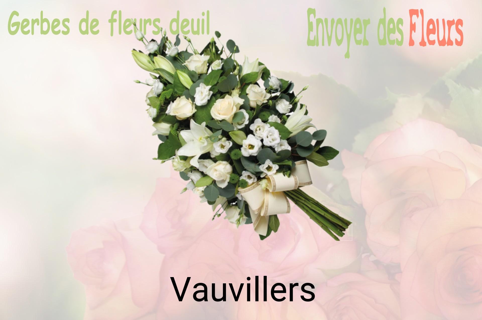 Gerbe de fleurs de deuil livrée à Vauvillers